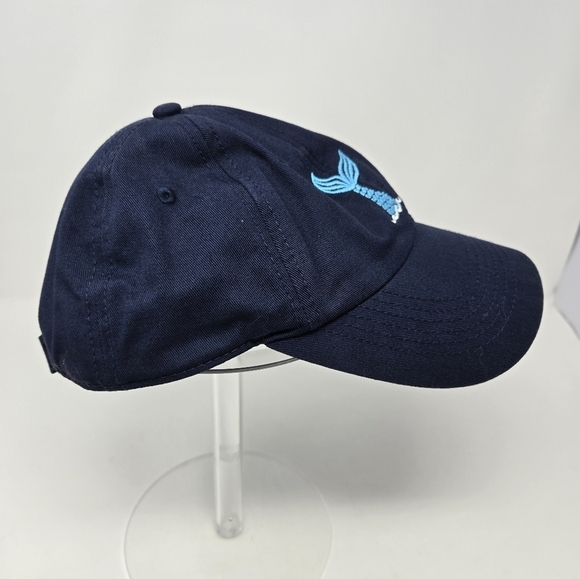 LIFE IS GOOD NAVY BLUE BASEBALL HAT CAP LIGHT BLUE MERMAID TAIL WOMEN OS COTTON - Picture 7 of 15